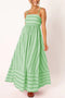 Arolora striped-smocked-cutout-cami-dress