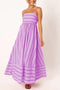 Arolora striped-smocked-cutout-cami-dress