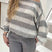 Arolora striped-drop-shoulder-long-sleeve-knit-sweater