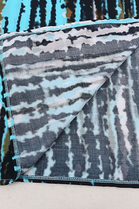 Tie Dye Slit Beach Cover-up Maxi Dress