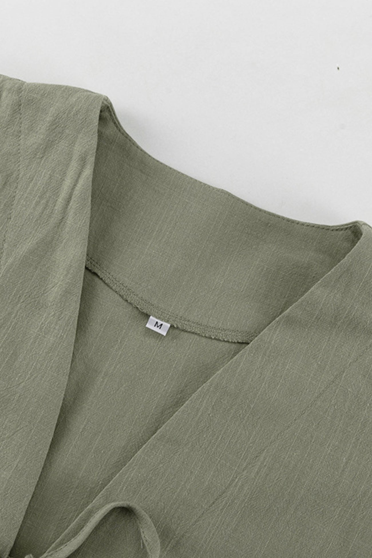 Arolora tie-front-long-sleeve-shirt-cotton-suits