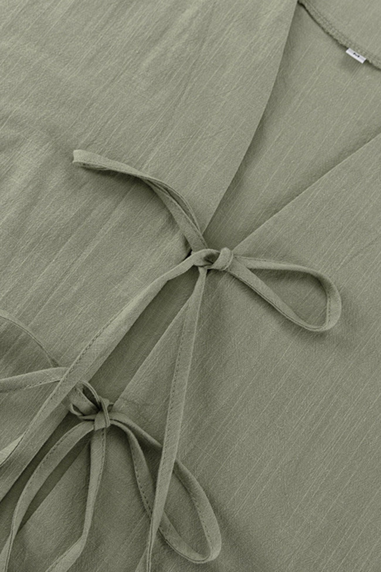 Arolora tie-front-long-sleeve-shirt-cotton-suits