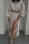 Tie-up Crop Top Tiered Midi Skirt Suits
