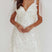 Arolora Tie-up Low Cut Sequin Mini Dress