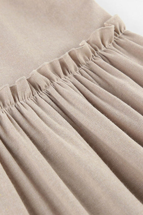 Tie-up Straps Cotton Cami Dress