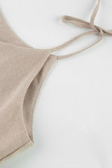 Tie-up Straps Cotton Cami Dress