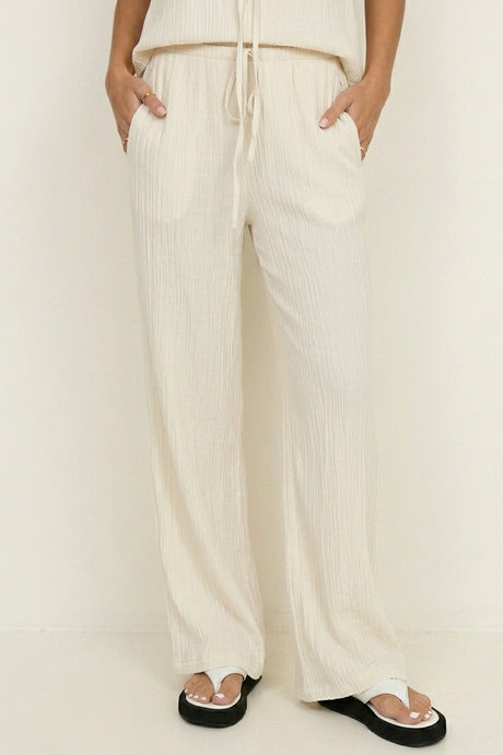 Tie-up Vest Long Pants Set