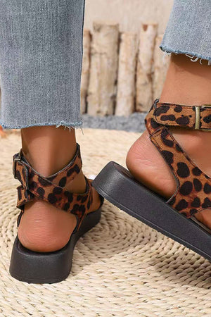 Toe Ring Ankle Strap Chunky Sandals