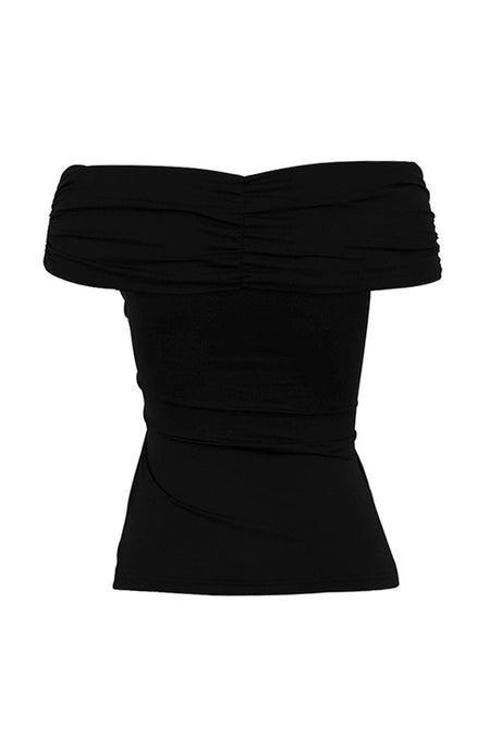 Twisted-front Drop Shoulder Tops