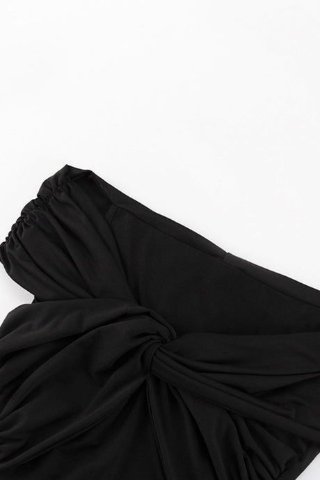 Twisted-front Drop Shoulder Tops