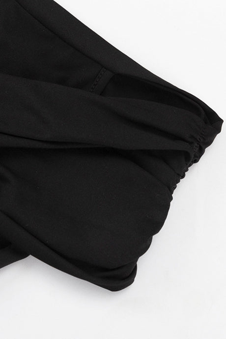 Twisted-front Drop Shoulder Tops