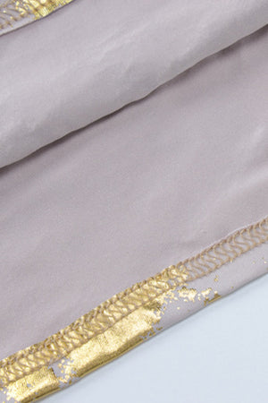 Arolora v-neck-backless-hot-stamping-cami-dress