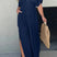 Arolora v-neck-bat-sleeve-smocked-waist-slit-dress