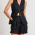 Arolora V Neck Button-up Cotton Linen Vest Shorts Set