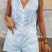 Arolora V Neck Embroidery Hollow Out Vest Set