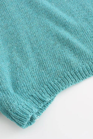 V Neck Knit Tank Top Shorts Suits