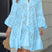 Arolora V Neck Lace Embroidery Hollow Out Cotton Dress