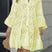 Arolora V Neck Lace Embroidery Hollow Out Cotton Dress