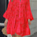 Arolora V Neck Lace Embroidery Hollow Out Cotton Dress