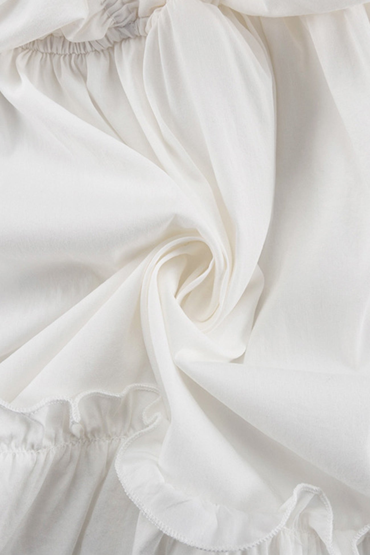 Arolora V Neck Pleated Trumpet Sleeve Ruffle Dress