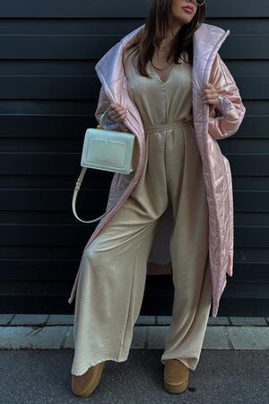 Arolora v-neck-tie-waist-wide-leg-jumpsuits