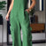 Arolora v-neck-back-smocking-pocket-jumpsuits