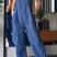 Arolora v-neck-back-smocking-pocket-jumpsuits