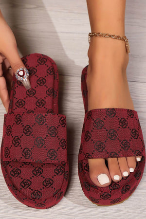 Arolora Vintage Printed Platform Sandals