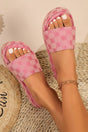Arolora Vintage Printed Platform Sandals
