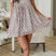 Arolora Vintage Strappy Floral Print Mini Dress