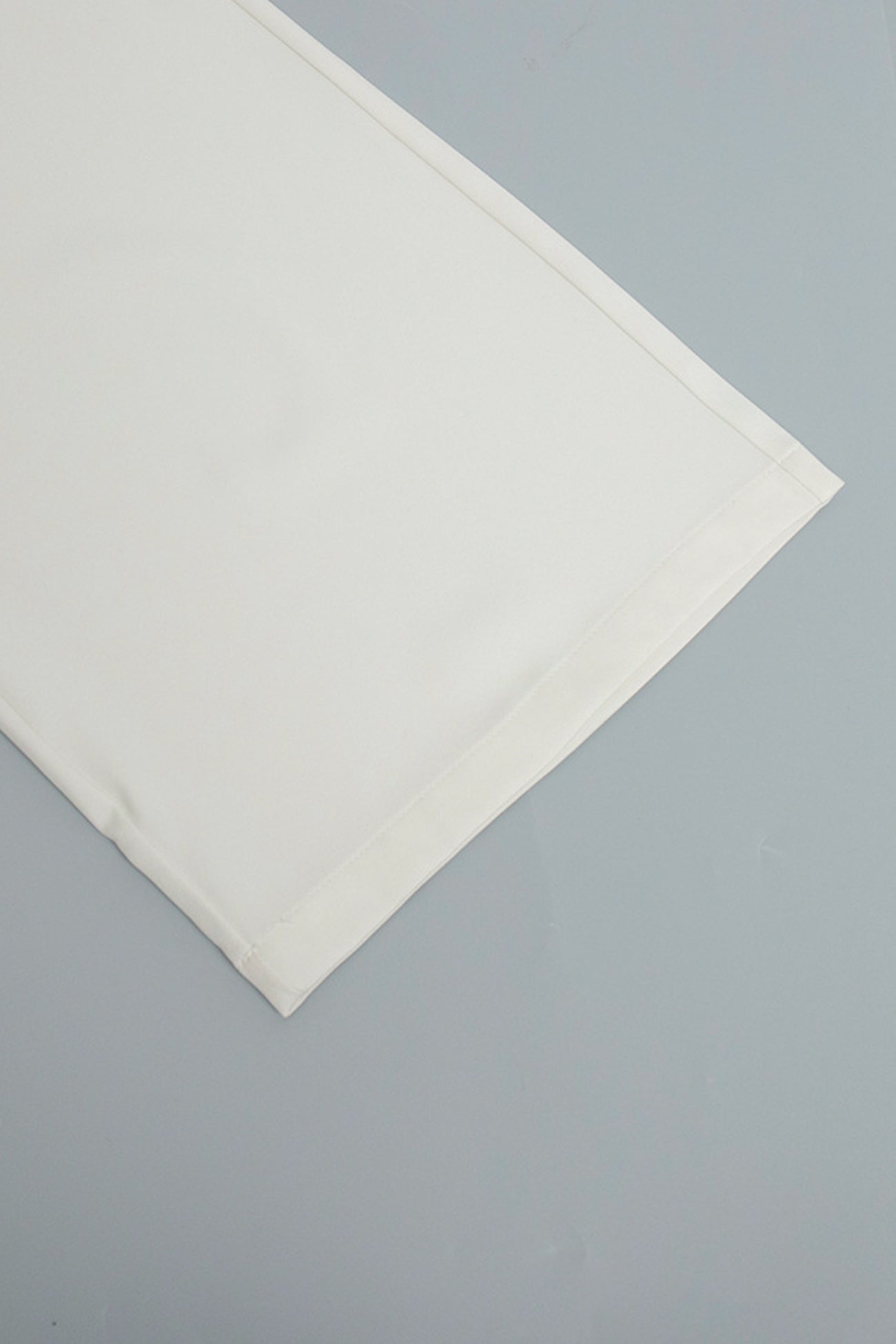 Arolora White High-rise Wide Leg Long Pants