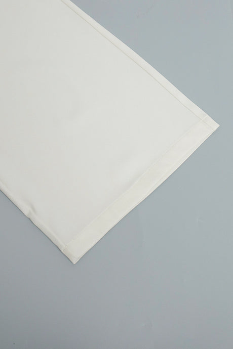 Arolora White High-rise Wide Leg Long Pants