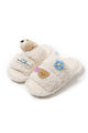 Cute Bear Flower Slip-on Fuzzy Slippers