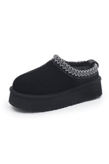 Wool Thick Sole Slip-on Snow Boots