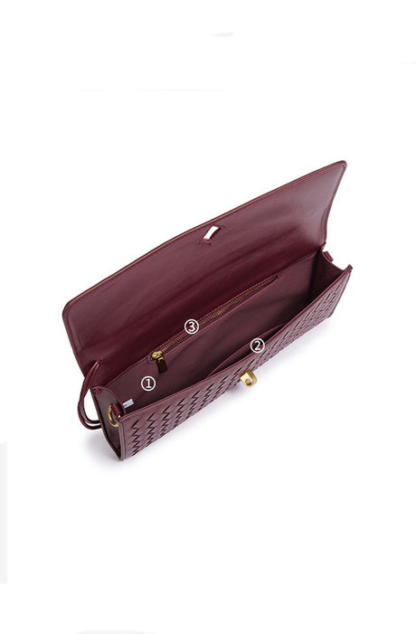 Woven Baguette Shoulder Bag Crossbody Bag