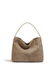 Woven Vegan Leather Tote Bag
