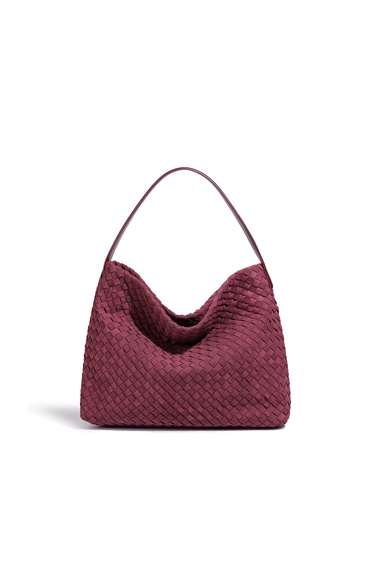 Woven Vegan Leather Tote Bag