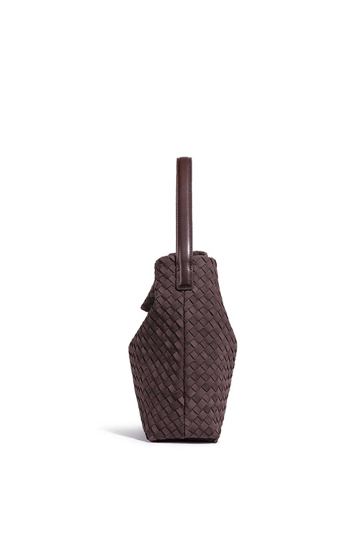 Woven Vegan Leather Tote Bag