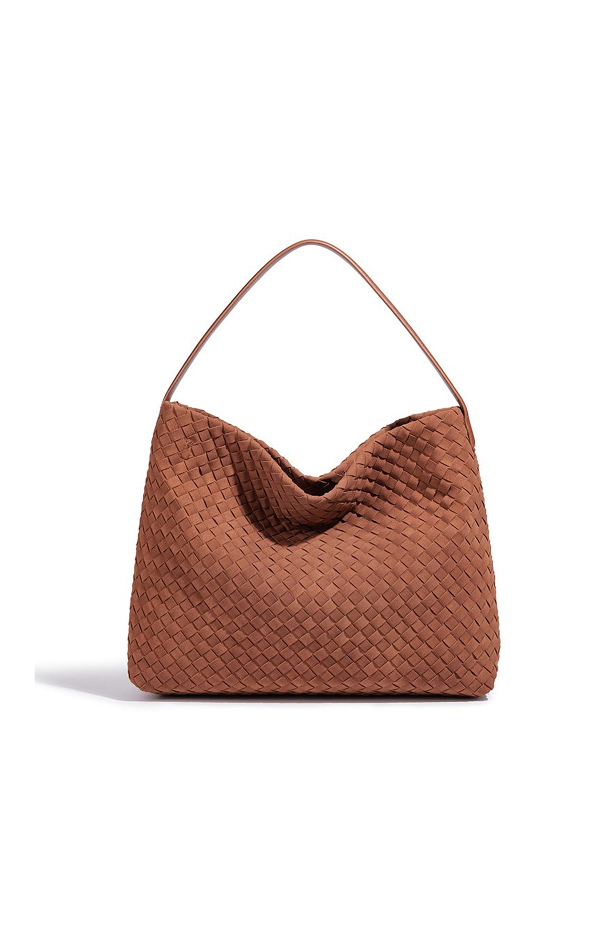 Woven Vegan Leather Tote Bag