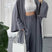 Arolora wrinkled-texture-open-front-cardigan-suits