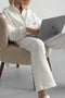 Zip-up Stand Neck Sweatshirt Suits