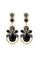 Rhinestone Hollow Drop Earrings