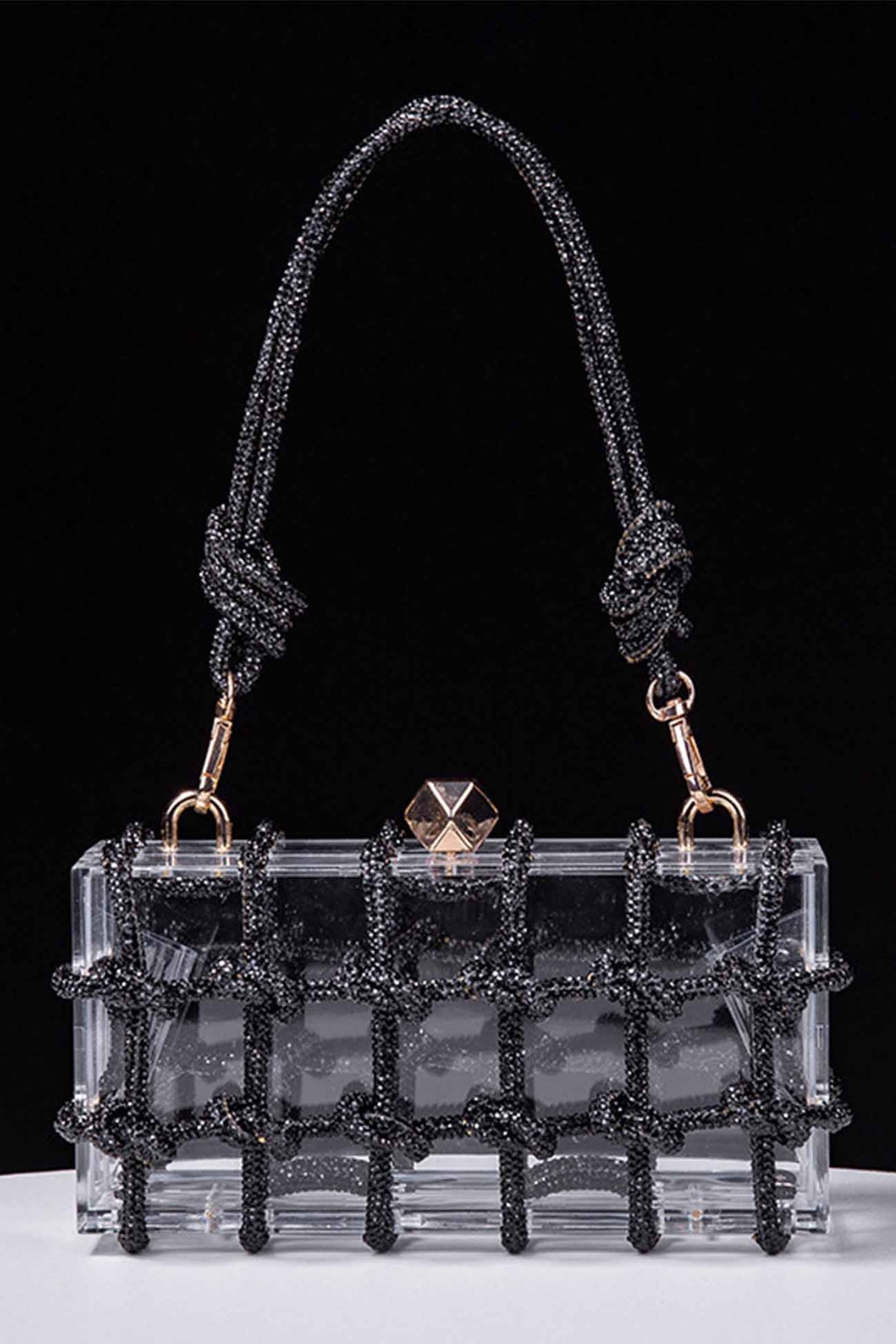 Rhinestone Clear Shoulder Bag
