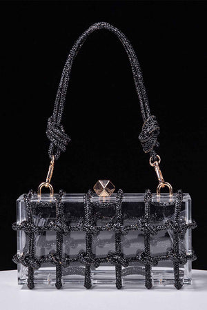 Rhinestone Clear Shoulder Bag