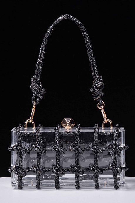 Rhinestone Clear Shoulder Bag