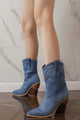 Pointed Toe Western Mid-Calf Boots