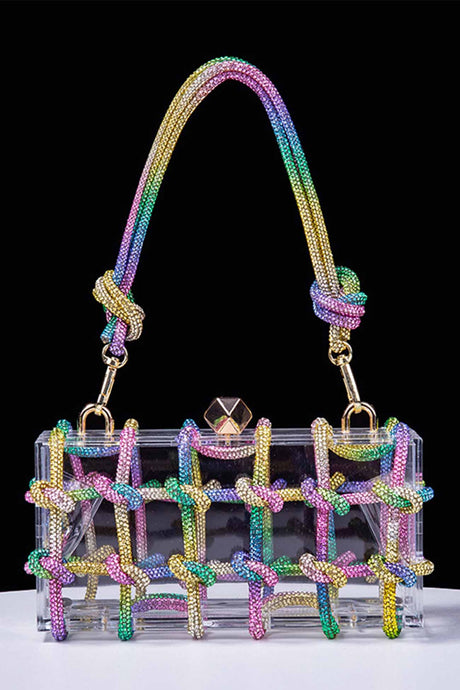 Rhinestone Clear Shoulder Bag