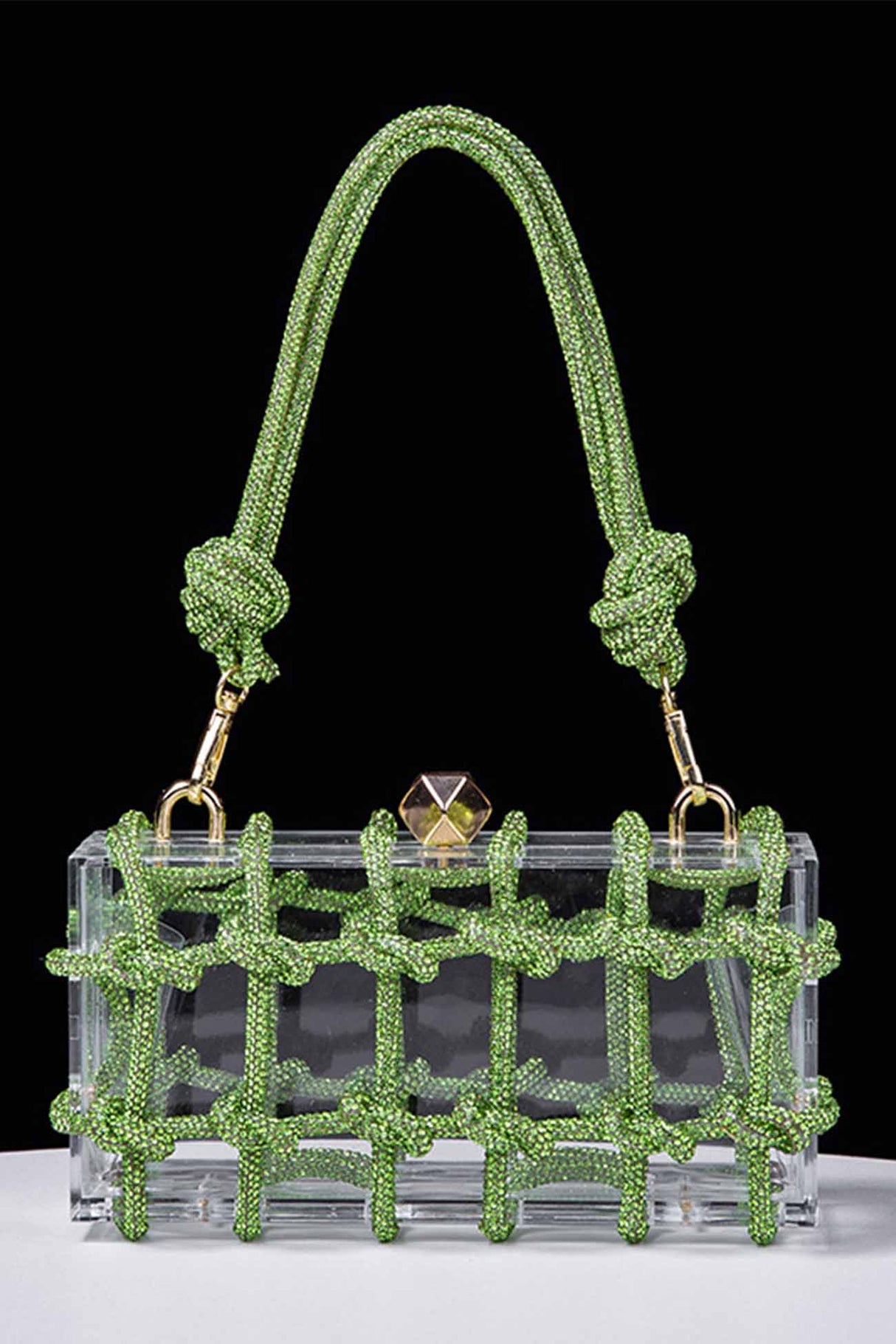 Rhinestone Clear Shoulder Bag