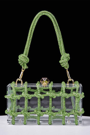 Rhinestone Clear Shoulder Bag