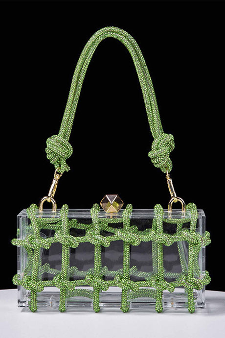 Rhinestone Clear Shoulder Bag